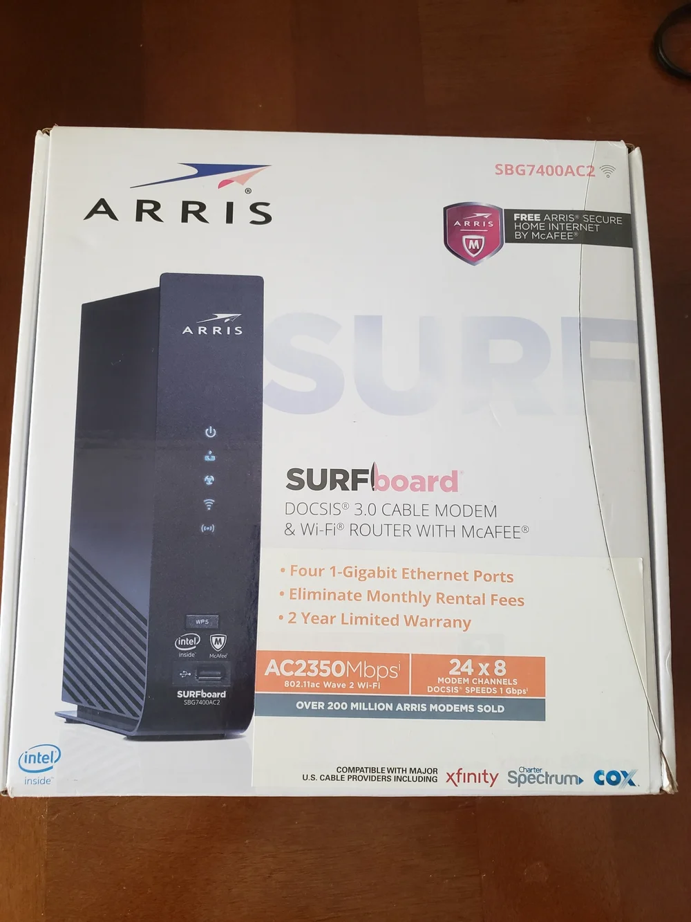SURFboard AC2350 Cable Modem Wi‑Fi Router - Black